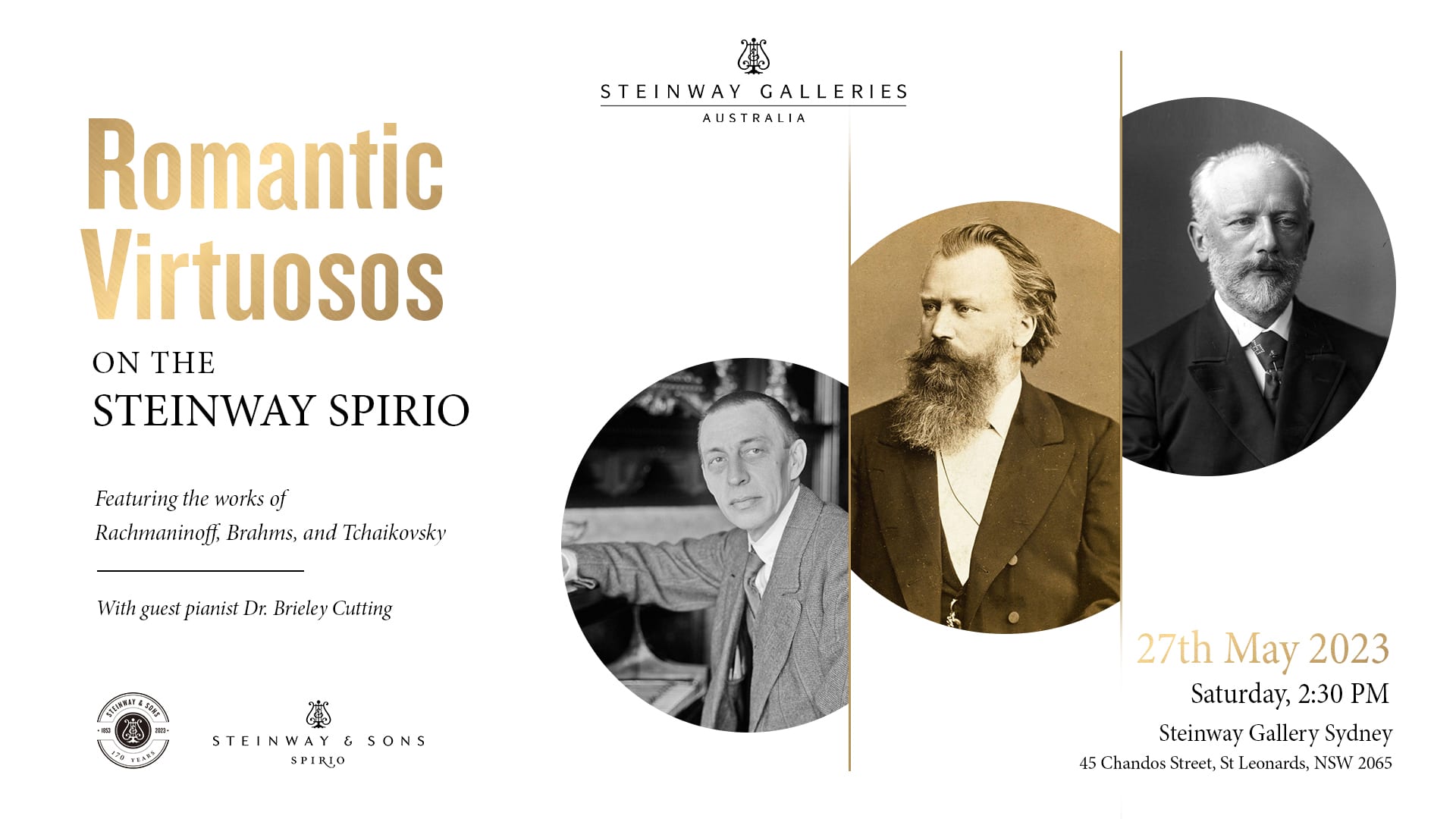 Spirio Romantic Virtuosos Event at Steinway Gallery Sydney