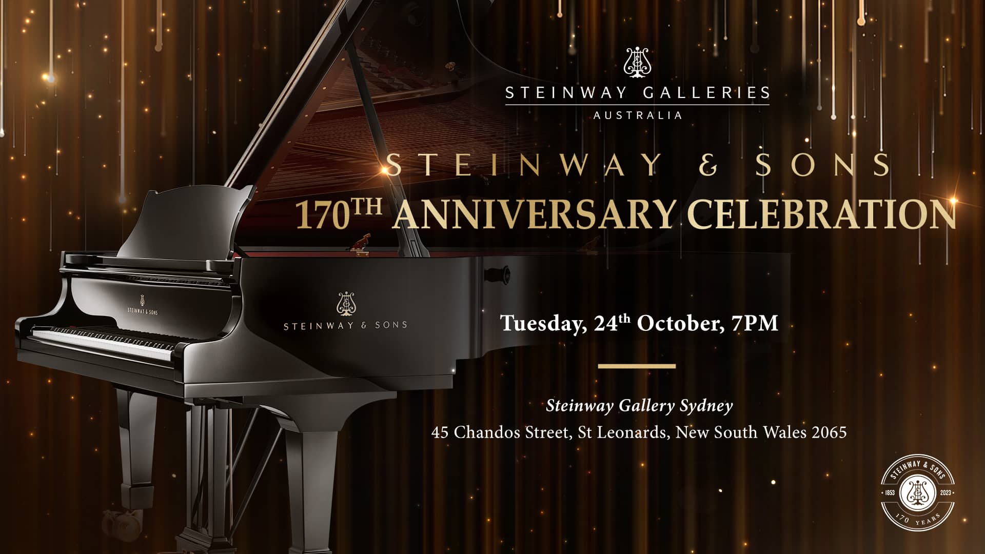 Steinway & Sons 170th Anniversary Celebration Event at Steinway Gallery Sydney