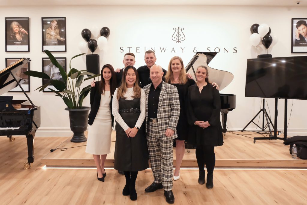 Steinway Gallery Melbourne team at the Black and White Night.