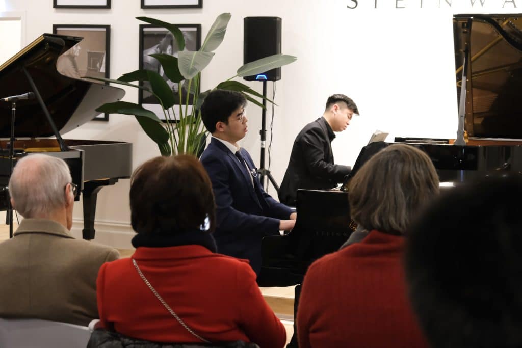 Young Steinway Artist Jack Cheng and Australian pianist Dr. Daniel Le.