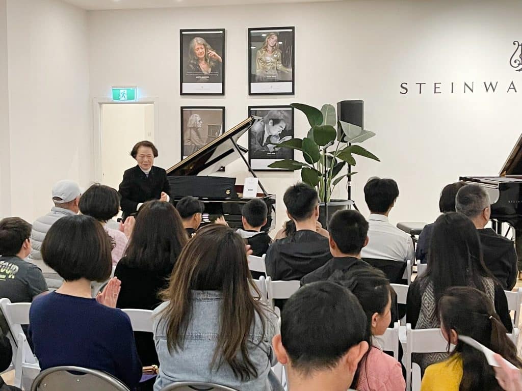 Mrs Lin's student recital at Steinway Gallery Melbourne. 