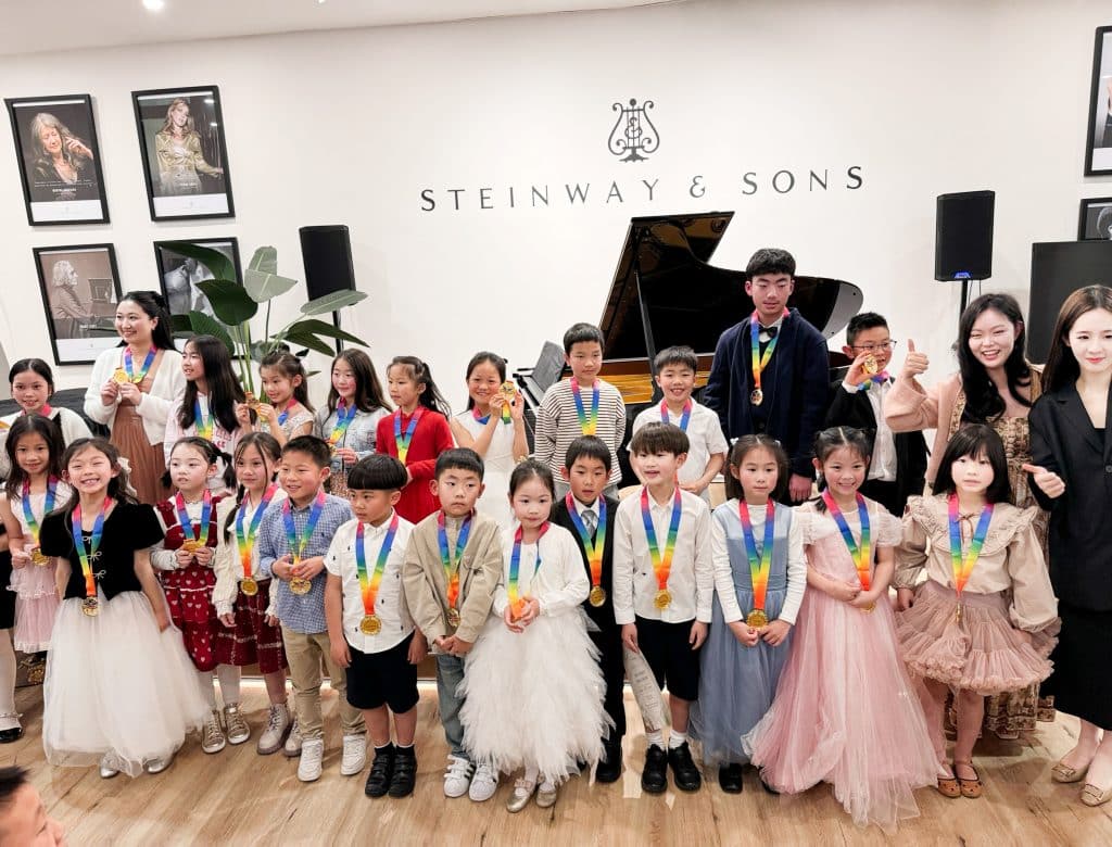 Jeanette Zhang's student recital at Steinway Gallery Melbourne. 