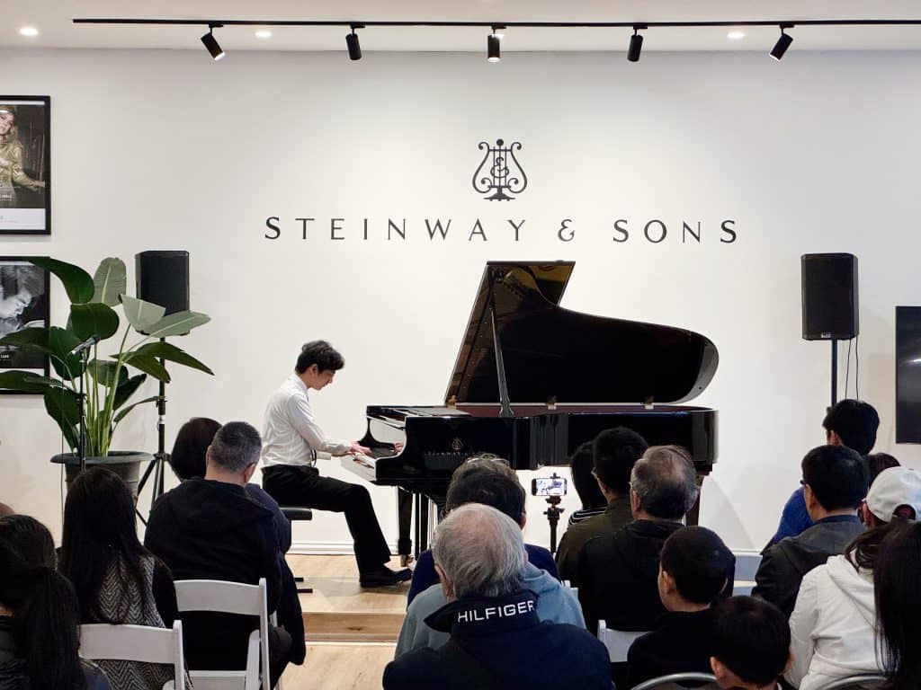 Young pianist Emerson Hsu is performing at Steinway Gallery Melbourne. 