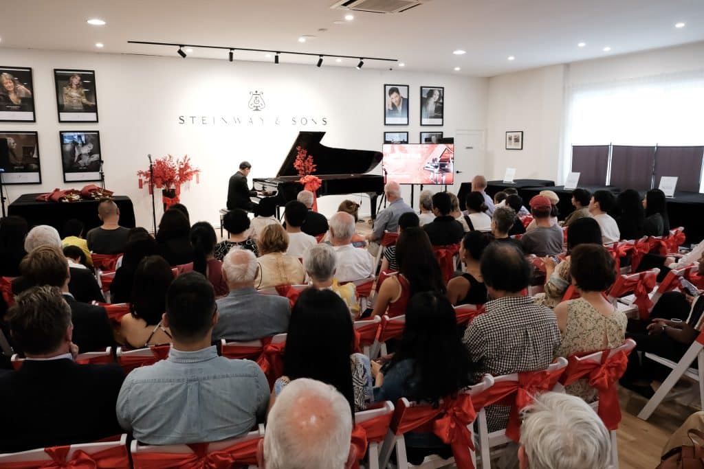 Lunar New Year Concert at Steinway Gallery Melbourne. Sean Kim as pianist.